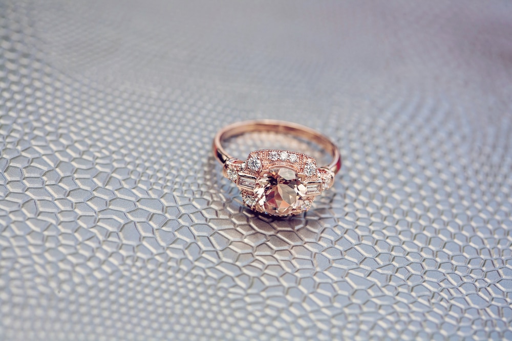 Morganite engagement ring