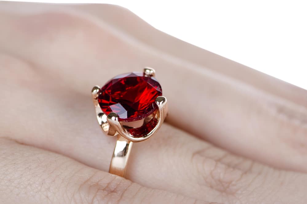 Ruby engagement ring