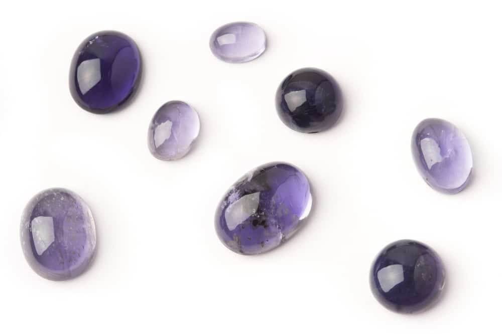 purple Iolite gems