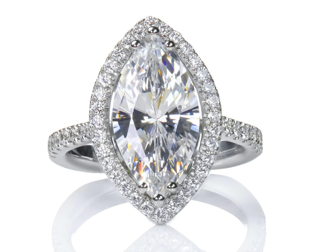 marquise cut diamond engagement ring